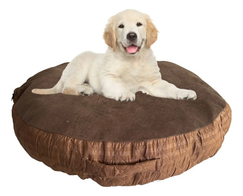 Cama Anti-Estres Lavable Mascota Dona Diametro 0,67 cm x x 0,12 Unicolor Café Liso - - Atlanta Hote