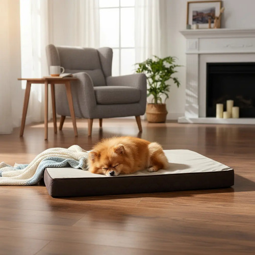 Cama Memory Mascota Rectangular 0,67 x 1,00 x 0,9 unicolor Bronce Liso - - Miyagi Hotel Unicolor Br