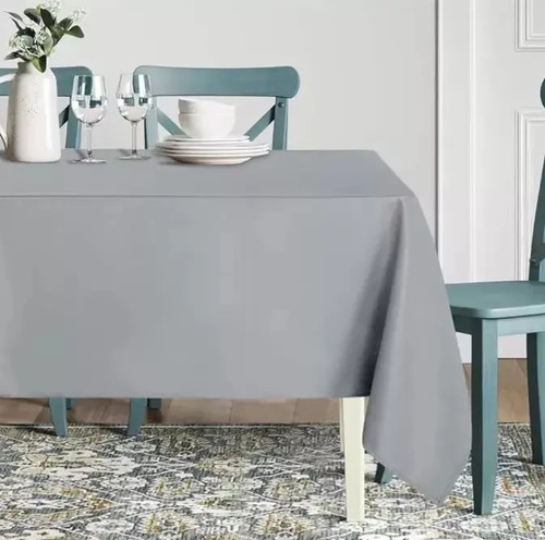 Mantel Basic L Unicolor Gris Liso – –