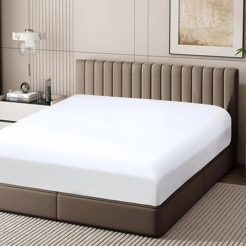 Sábana Ajustable Blanco 144 Hilos King 2,00 X 2,00